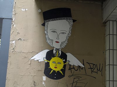 photo graffiti Paris 19eme arrondissement